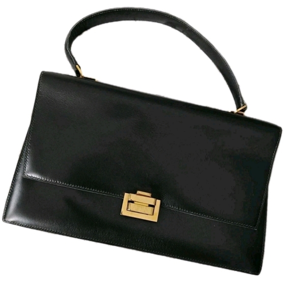 Hermes Handbags - Vintage Authentic Hermès Calf leather Box Bag Top Handle